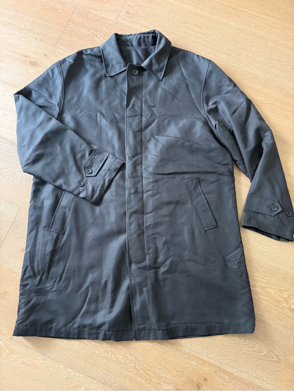 Men's Baker Street, London Black Classic Single-Breasted Coat